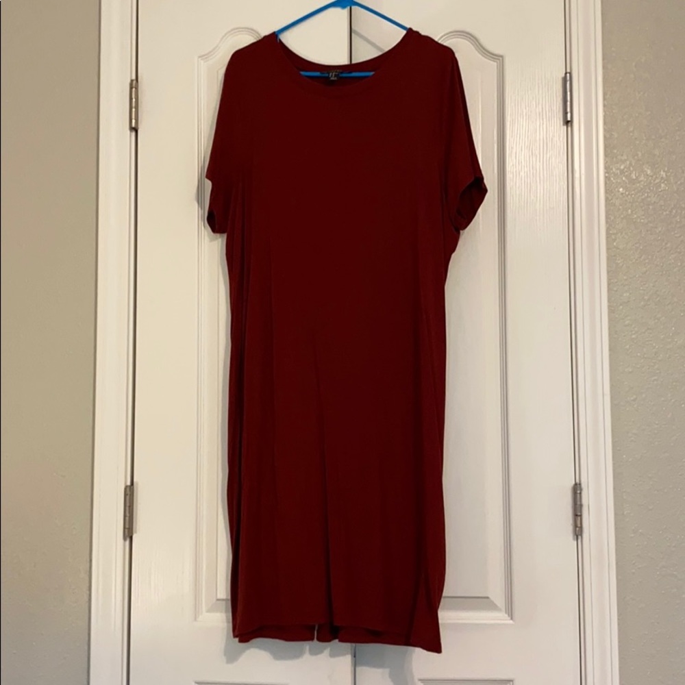 Forever21+ Maroon Bodycon Dress